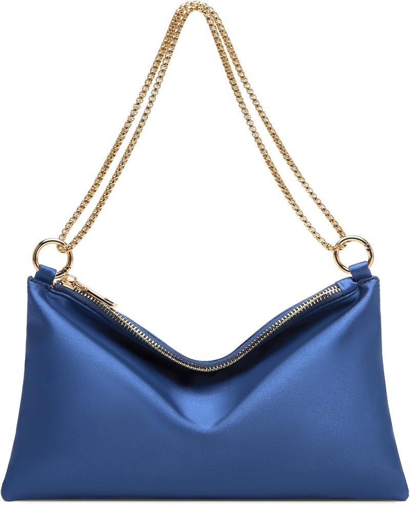 oscaurt Women's Evening Handbag Satin Shoulder Bag Purse for Prom Engagement Cocktail Party Wedding - Image 1